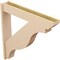 Ekena Millwork 7 1/2-in W x 44-in D x 44-in H Funston Slat Rough Cedar Woodgrain TimberThane Outlooker, Primed Tan OUTUR075X44X44FST24RCPR - alternate 4